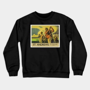 St Andrews Golf Lithograph Crewneck Sweatshirt